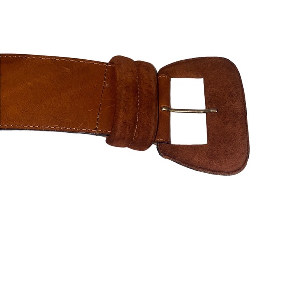 Wide Leather Belt made in Italy - Picture 8 of 10